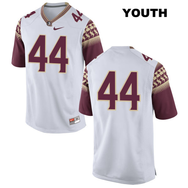 Youth NCAA Nike Florida State Seminoles #44 Grant Glennon College No Name White Stitched Authentic Football Jersey JSK2869FR